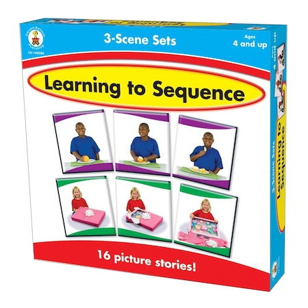 Carson Dellosa Learning to Sequence Game, 3-Scene Sets 140088